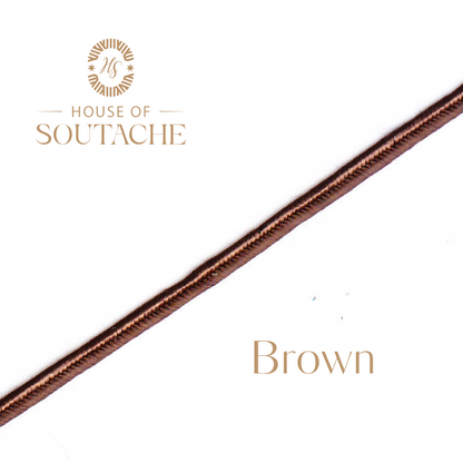 Wholesale Brown Soutache Braid Cord 1/8 Inch | 144 Yard Spool