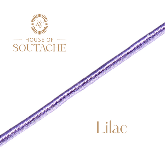 Lilac Soutache Cord by Farber Braid - ⅛ Inch Braided Cord