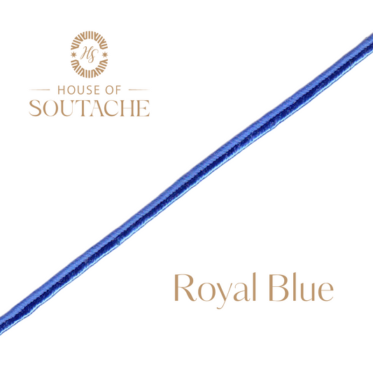 Wholesale Royal Blue Soutache Braid Cord 1/8 Inch | 144 Yard Spool