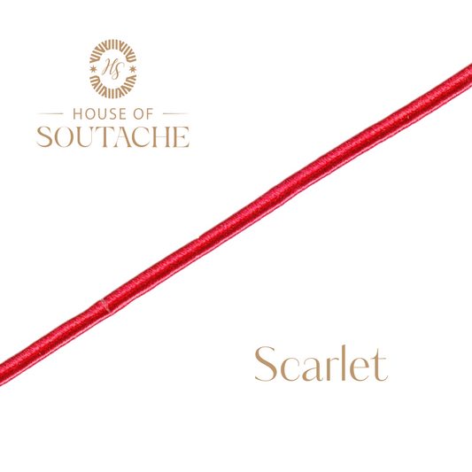 Wholesale Scarlet Soutache Braid Cord 1/8 Inch | 144 Yard Spool