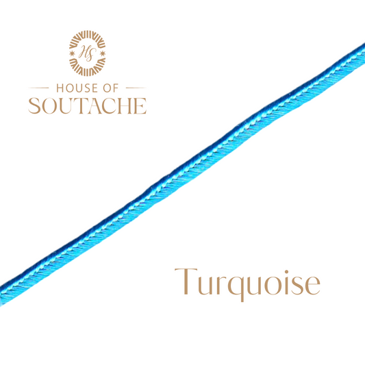 Wholesale Turquoise Soutache Braid Cord 1/8 Inch | 144 Yard Spool